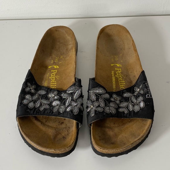 Sold♻️Papillio Birkenstock Slide Slip On Sandals Womens Size 7 - Picture 2 of 12
